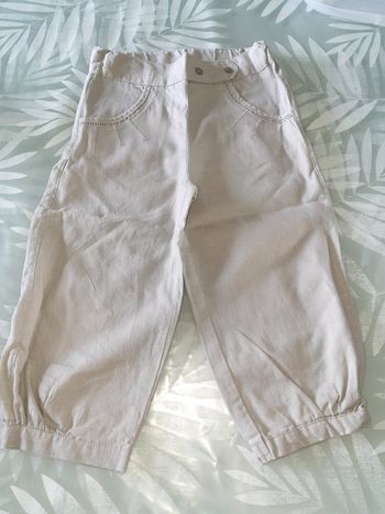Pantalon en lin Kiabi 24 mois