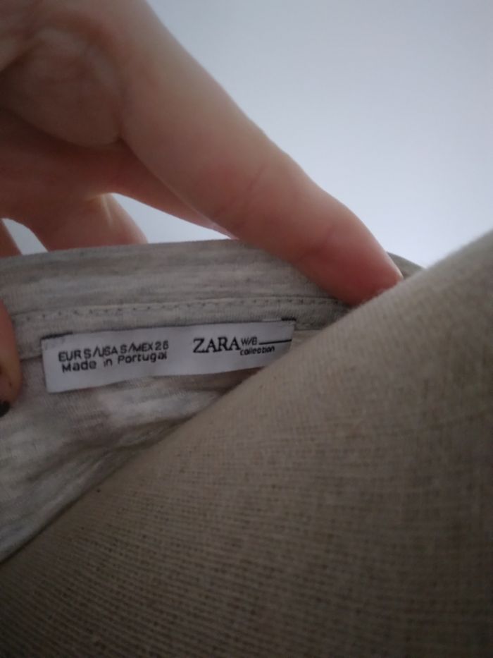 Tee-shirt gris Zara - photo numéro 3