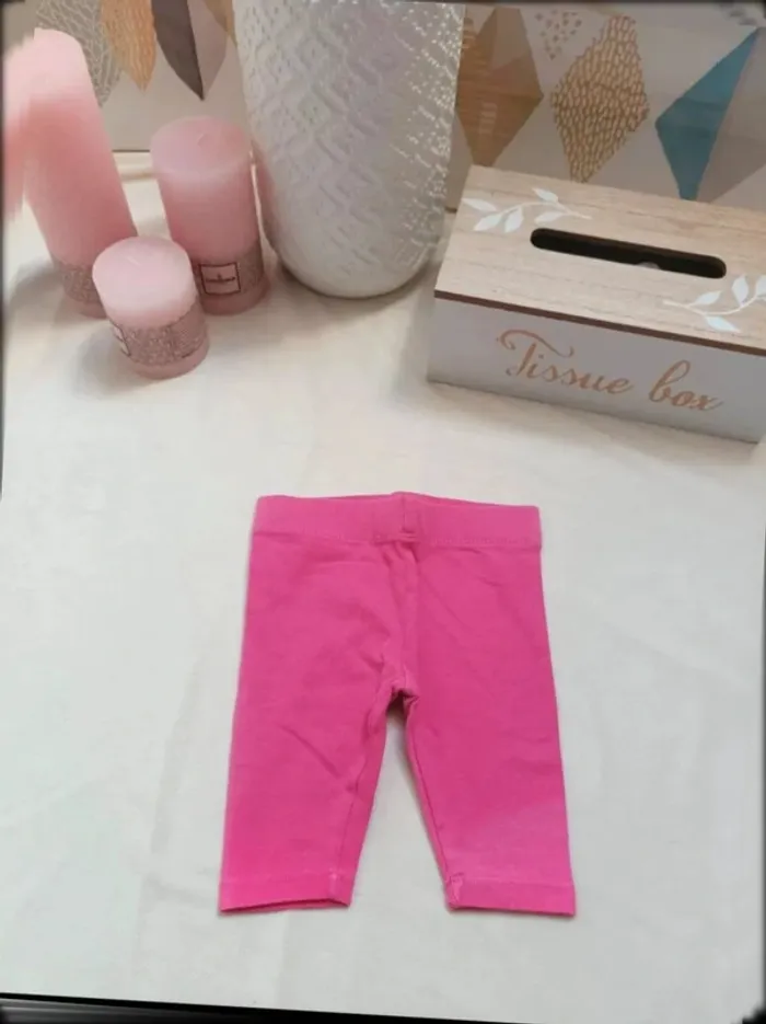 Lot de 2 leggings fille 6 mois - photo numéro 2