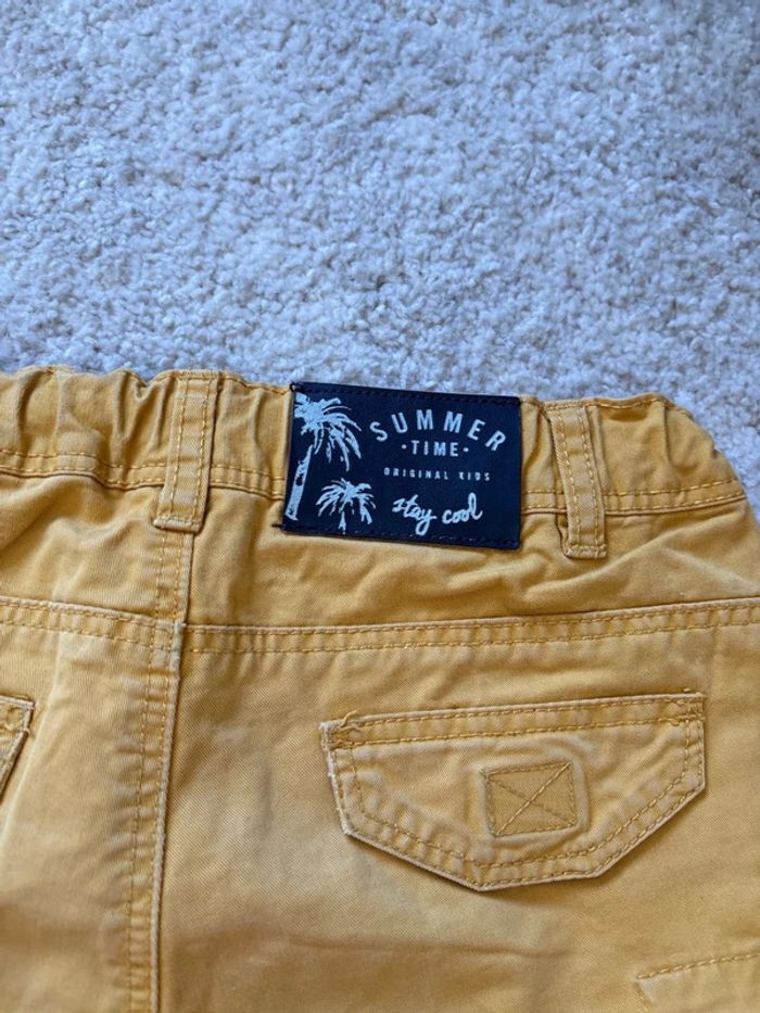 Bermuda jaune tape à l’œil taille 8 ans - photo numéro 8