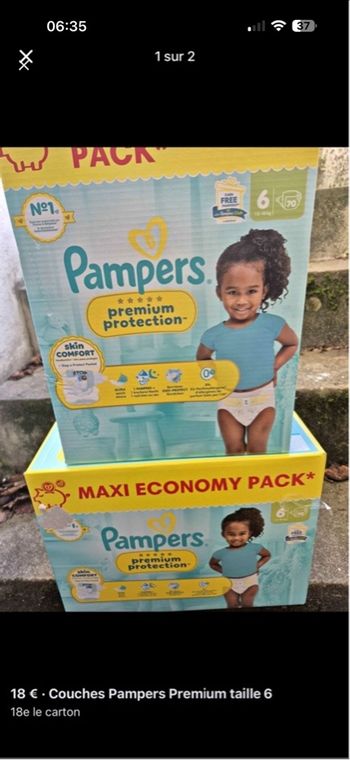 Pampers premier taille 6(13-18) kg