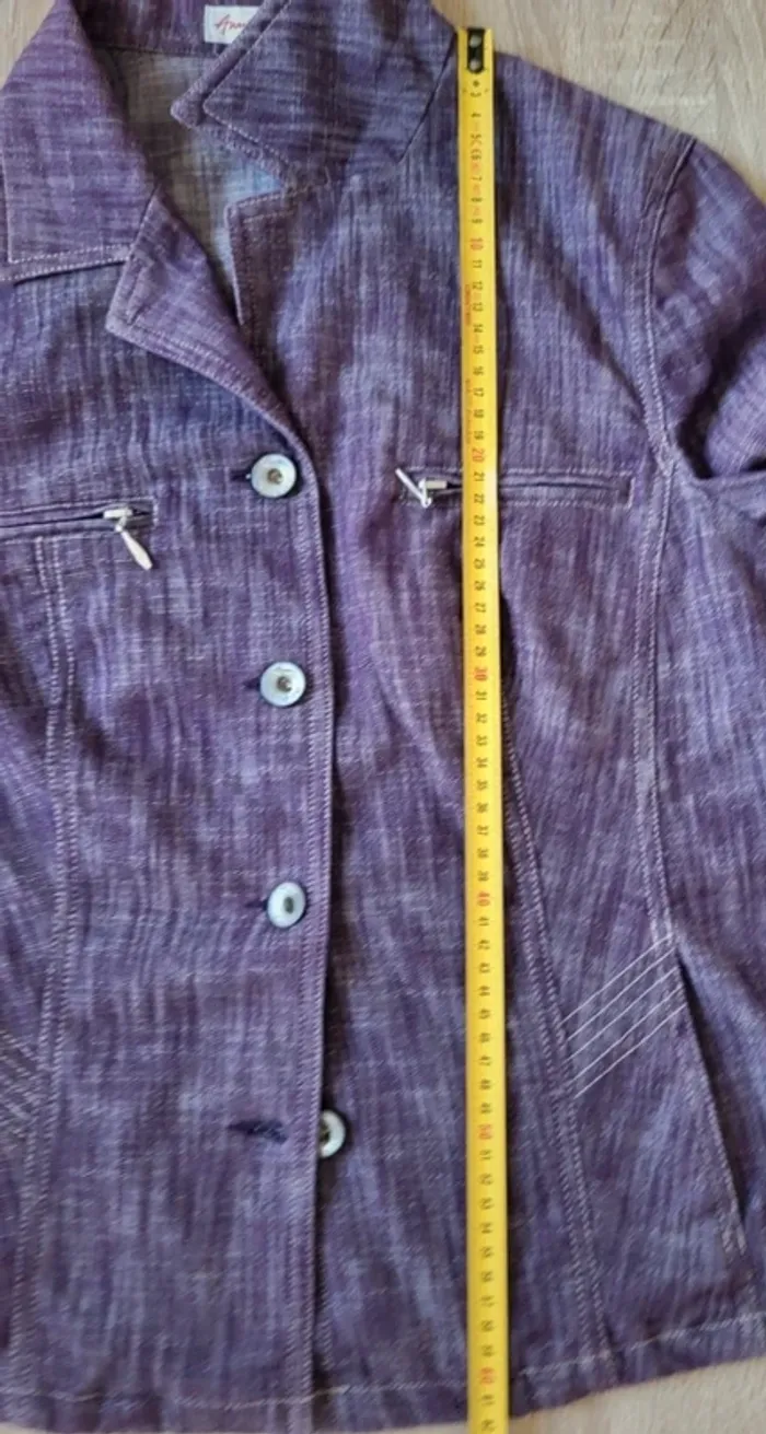 Veste blazer violet Anne Weyburn Taille 40 42 - photo numéro 10