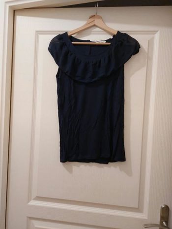 Blouse bleu foncé naf naf