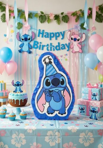 Pinata Stitch anniversaire enfant - Jeu animation anniversaire fille 