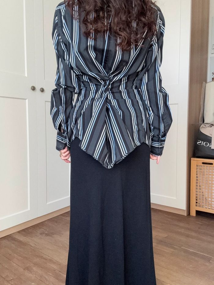 Chemise vintage oversize office siren look - photo numéro 3