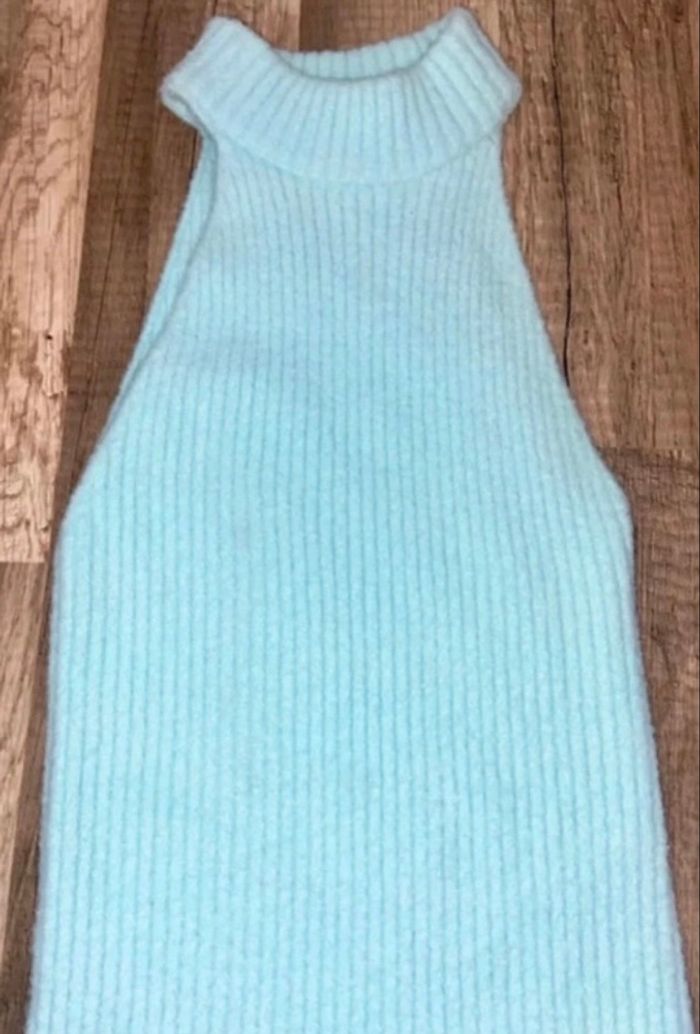 Belle robe longue bleu clair s - photo numéro 2