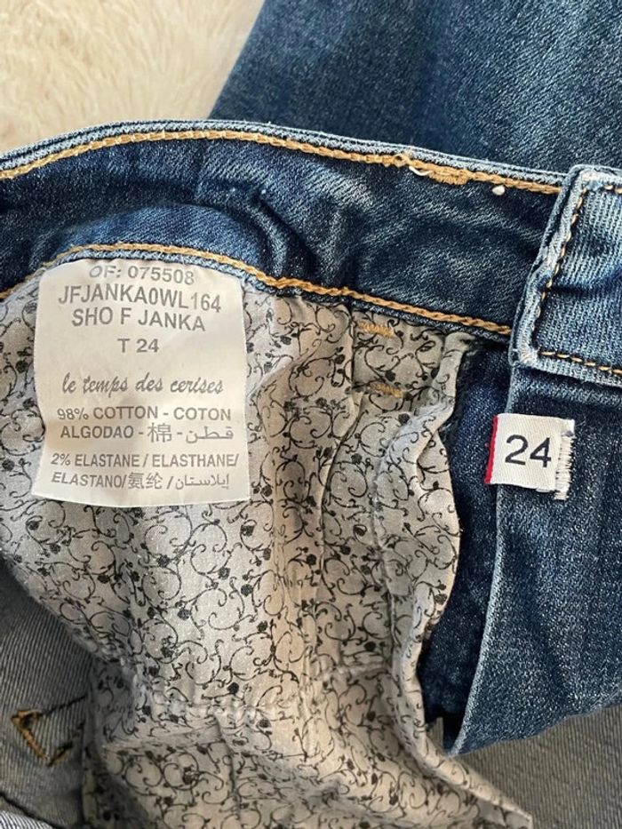 Short en jean long Le temps des cerises - photo numéro 6