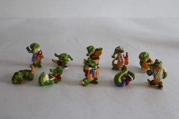 Kinder 10 Figurines Crazy Croco 1993 Lot de 10 figurines.
