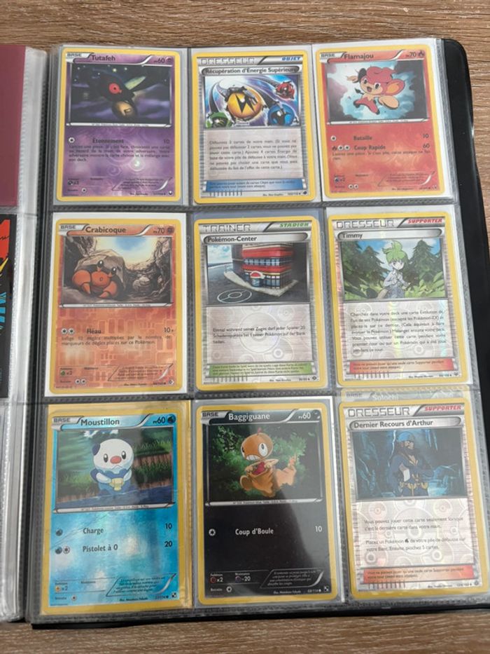 Cartes pokemon reverse ancienne noir blanc xy - photo numéro 14