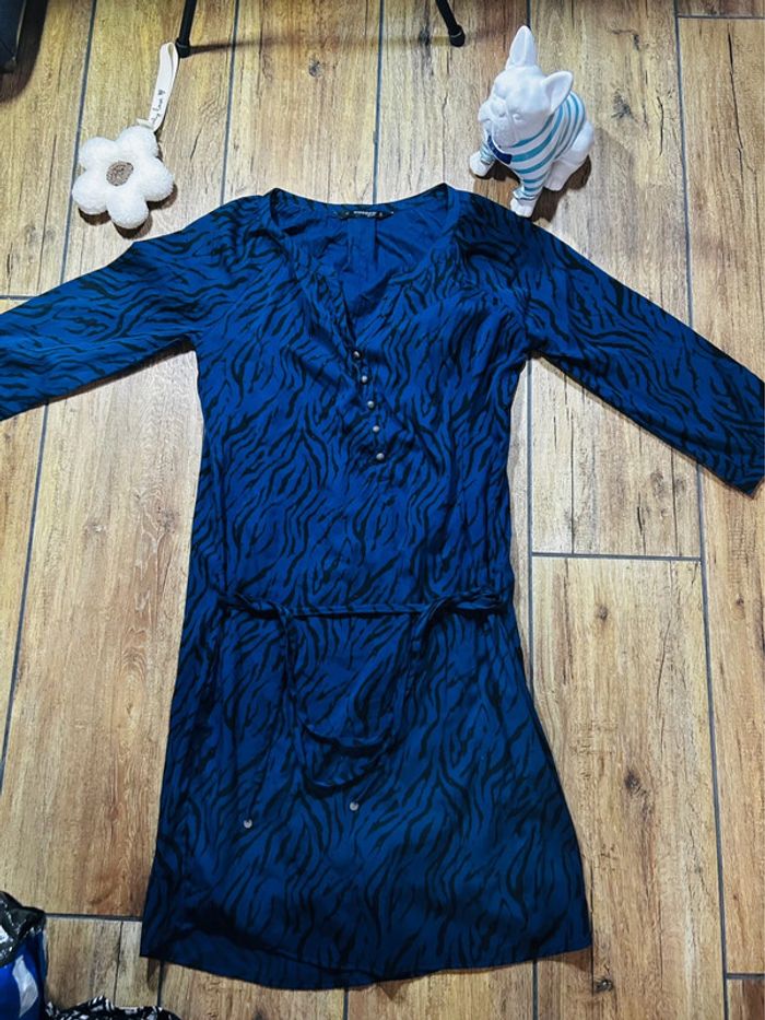 Magnifique robe bleue à motifs Bonobo, taille S Achat occasion