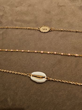 Lot de 3 bracelets acier inoxydable