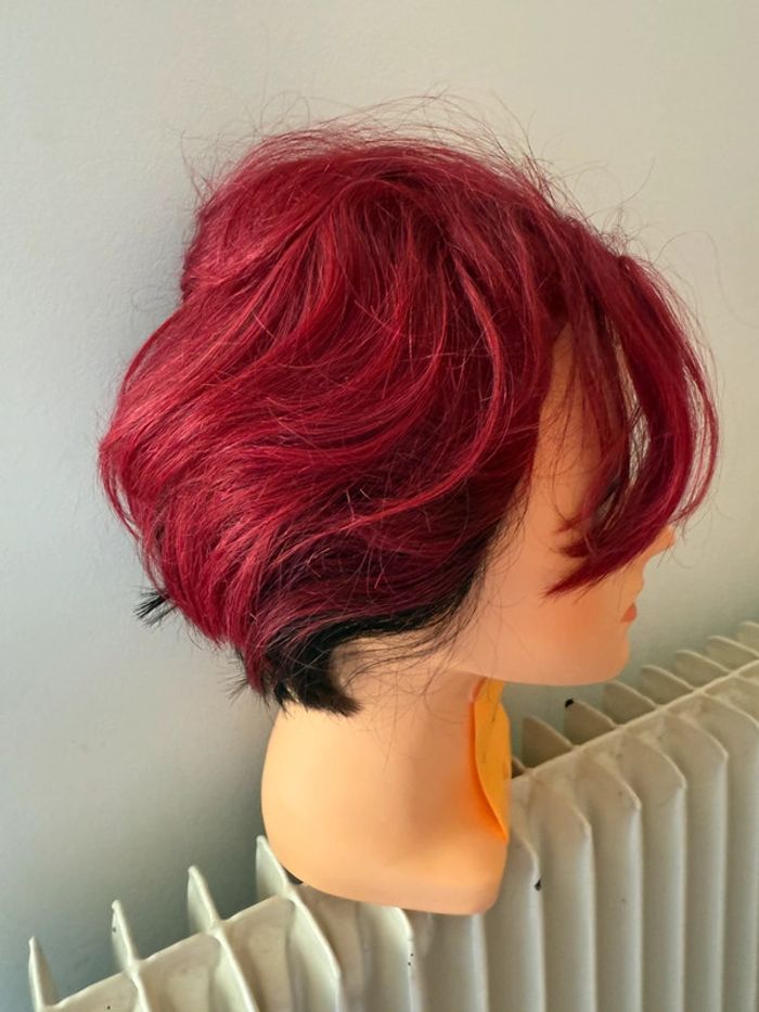 Tête Malléable Professionnelle de Coiffure - Raphael Perrier (Cheveux Rouges Vifs) - photo numéro 2