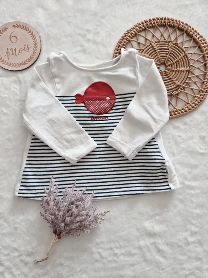 T-shirt manches longues 6 mois