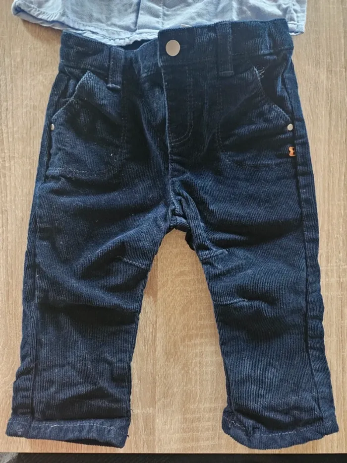 Ensemble chemise pantalon 6 mois - photo numéro 2