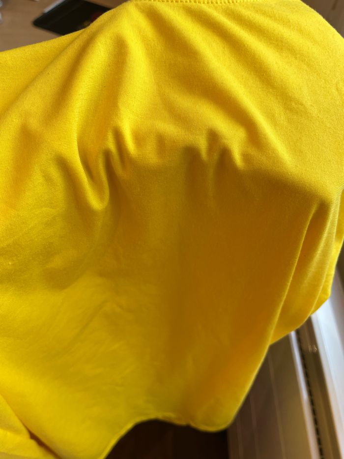 t-shirt manches courtes jaune taille L - photo numéro 4