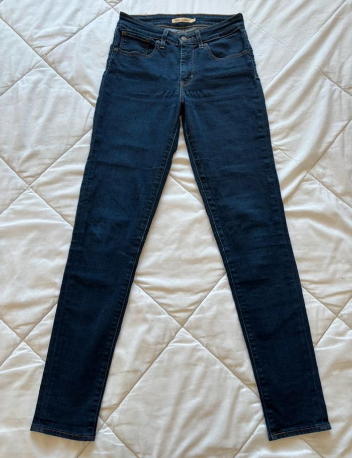 Jean Lévis 721 high rise super skinny bleu marine mi taille haute taille 36/38 W27 S/M L30 - photo numéro 5