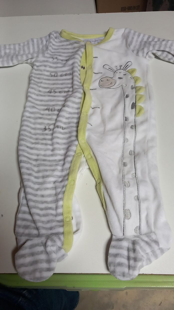 Pyjama chaud girafe 3mois - photo numéro 1
