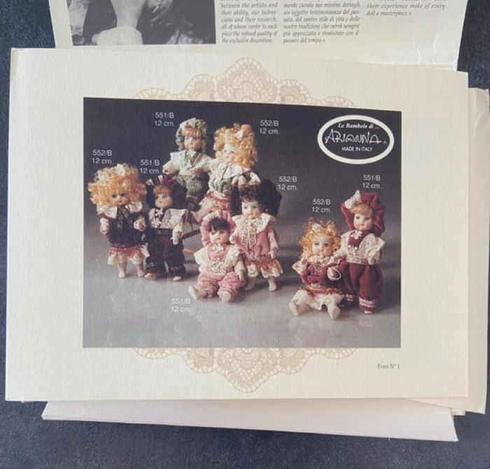 Catalogue poupées de collection italiennes Le bambole di Arianna - photo numéro 3