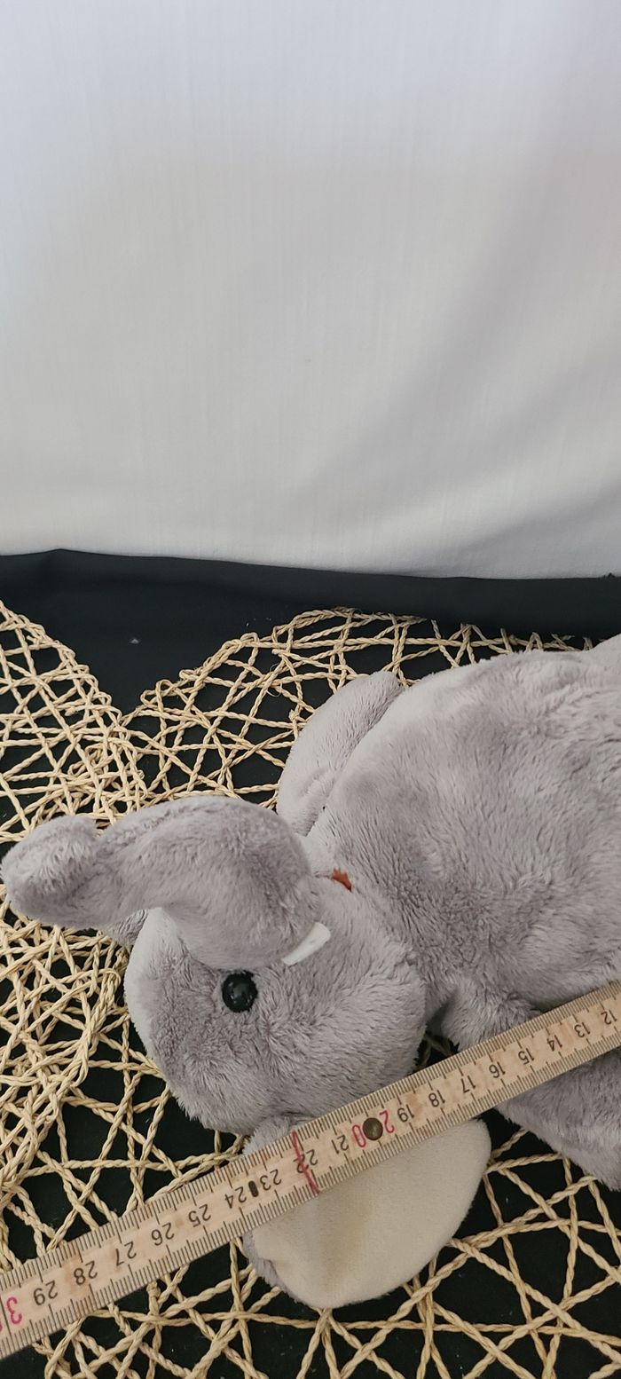 HISTOIRE D'OURS DOUDOU ELEPHANT GRIS - photo numéro 3