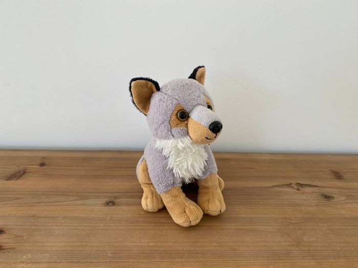 Peluche loup brun gris Petjes World - photo numéro 2