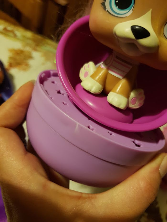 Lot 3 poupée à coiffer chien VIP Pets figurine Color Boost Alexia Maya + peluche Zigamazoos - photo numéro 10