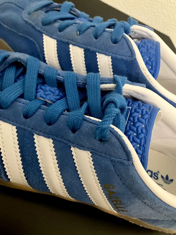 Adidas Originals Gazelle Indoor Blue Bird / White - photo numéro 8