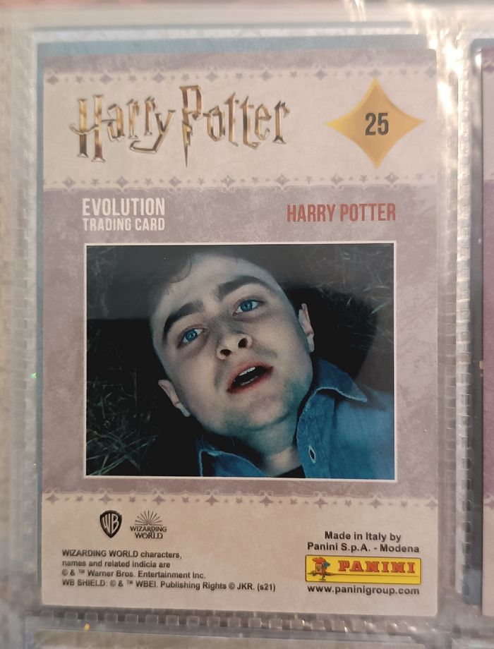 Évolution trading cards gold harry potter numéro 25 - photo numéro 2