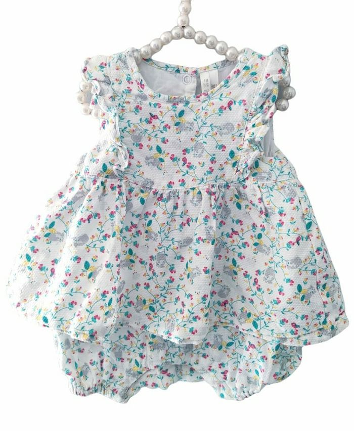 1 mois bébé fille barboteuse combishort été