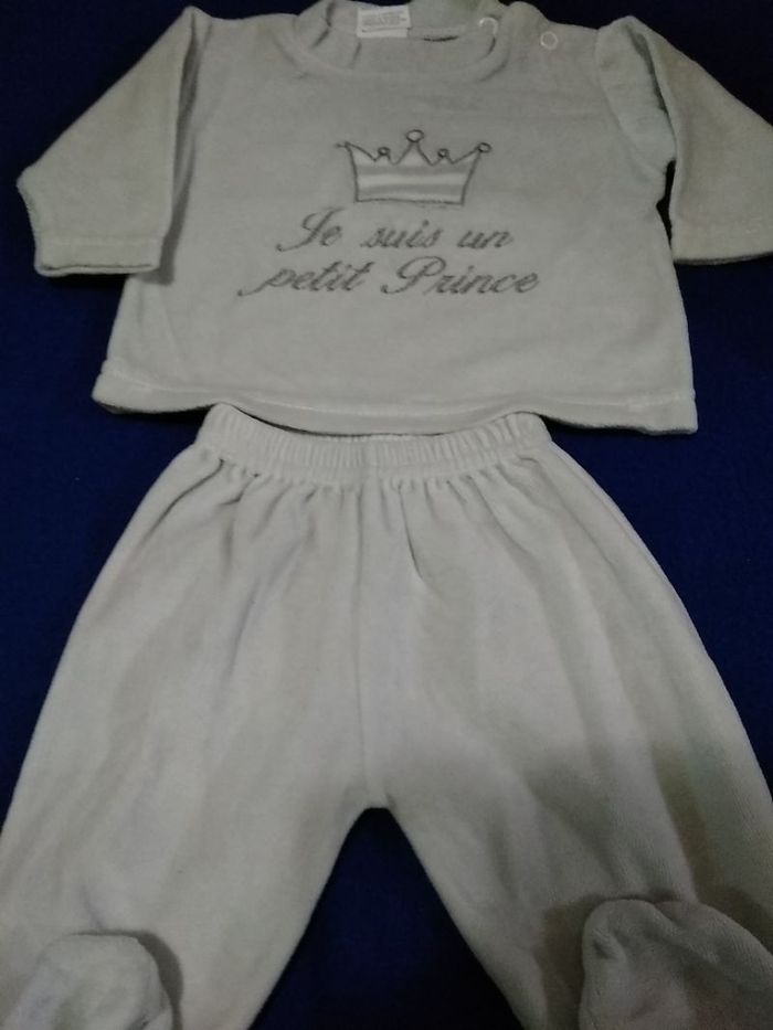 Pyjama velours bébé garçon 3 mois