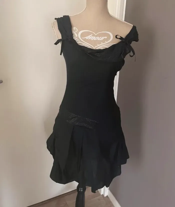 Chattawak robe noire habillée femme taille 34 - photo numéro 3