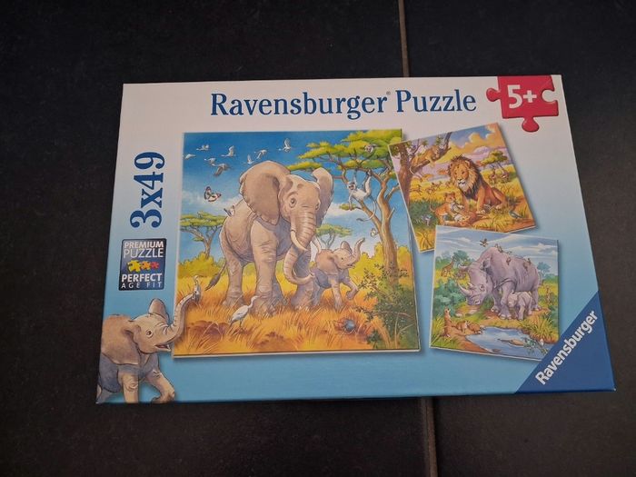 Lot 3 puzzles 49 pièces les grands sauvages - photo numéro 3