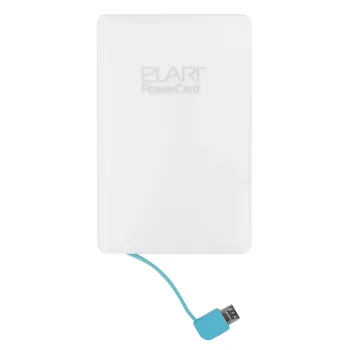 Batterie externe Elari PowerCard micro-USB, Lightning, 2500 mAh- blanche Neuf