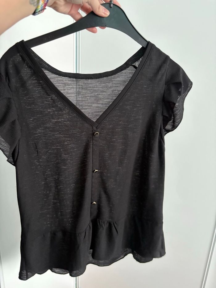 Haut transparent noir promod - photo numéro 4