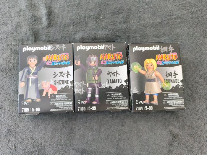 Lot de 3 Playmobil Naruto neuf