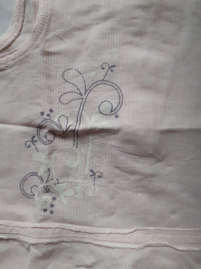 Robe légère rayé rose sans manches - photo numéro 2