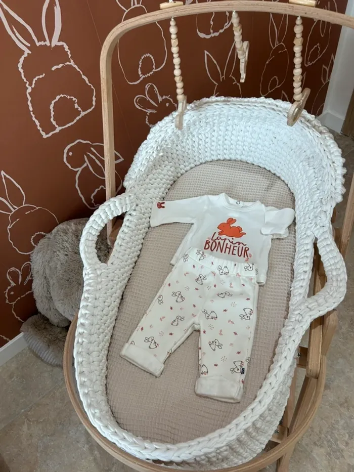 Ensemble sucre d’orge lapin bonheur 1mois