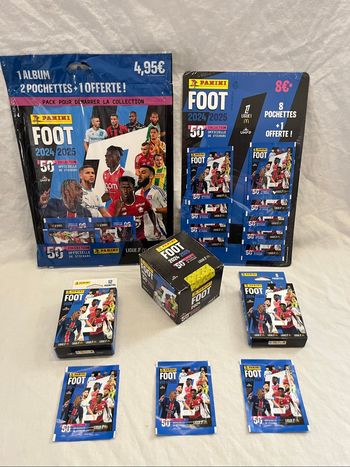 Kit Panini stickers FOOT 50 Collection 2024 / 2025