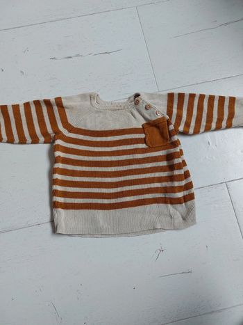 Pull en coton Vertbaudet Taille 6 mois