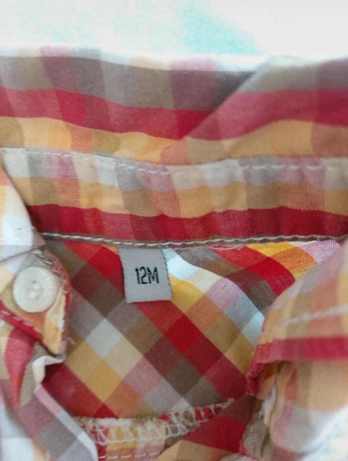 Lot de 2 chemises taille 12 mois - photo numéro 6