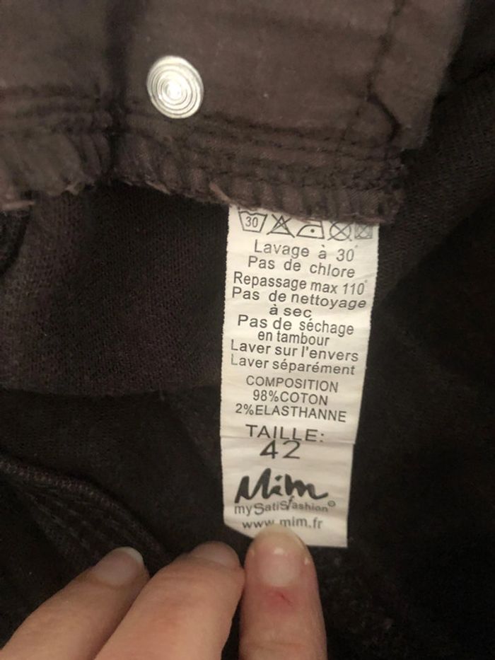 Jeans marron T42 - photo numéro 5