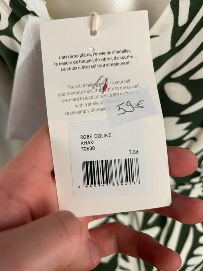 Robe sans manches Artlove kaki T.36 / S neuve - photo numéro 5