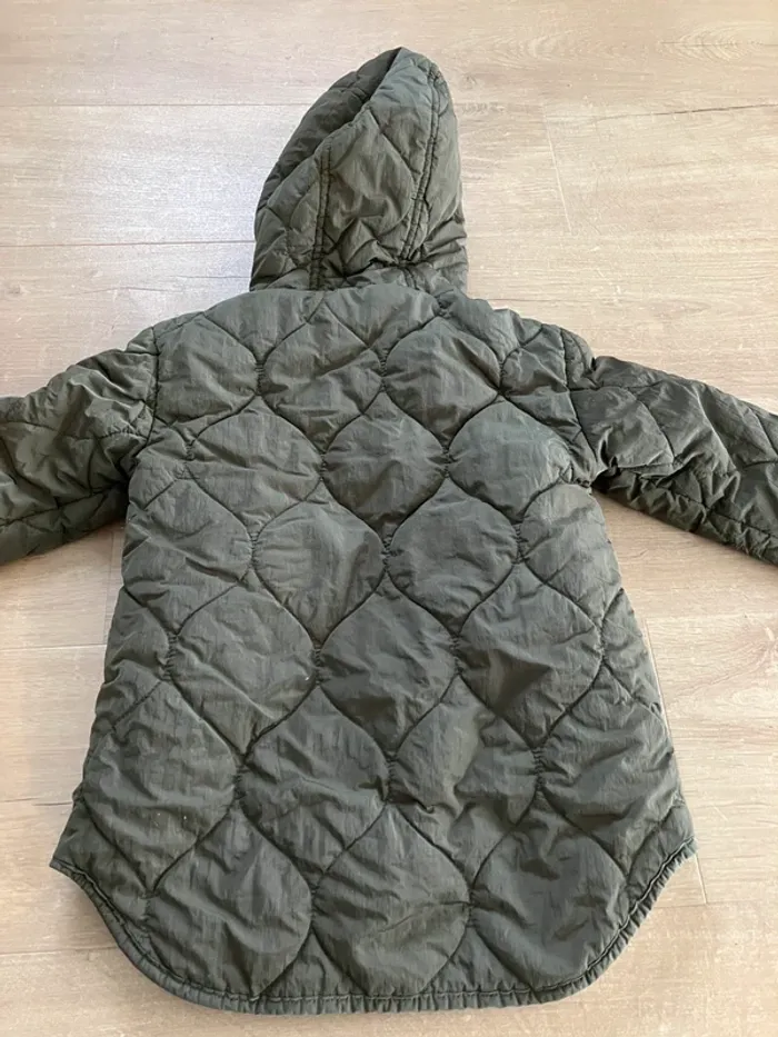 Manteau kiabi 3 ans vert kaki - photo numéro 2