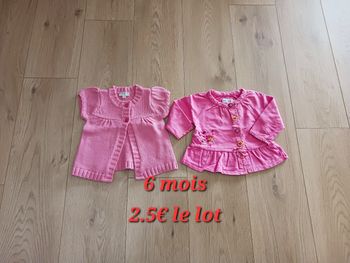 Lot gilets 6 mois La Compagnie des Petits