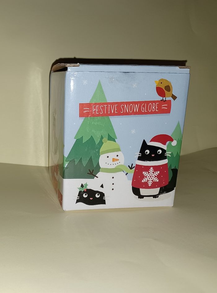 Boule a neige chat de Noël - photo numéro 8