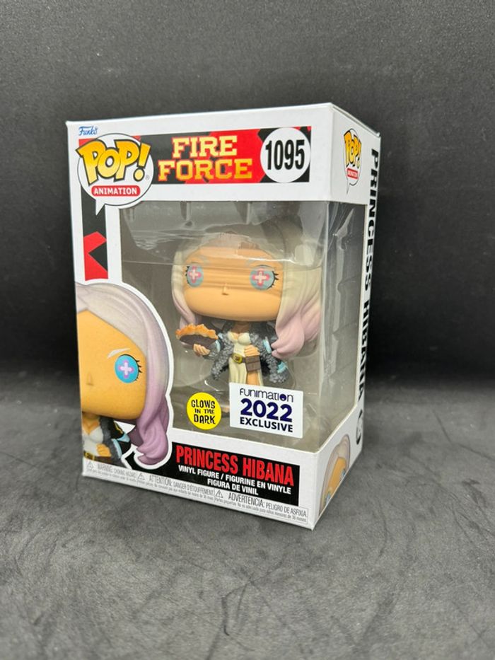 Funko pop fire force princess hibana 1095 glows in the dark funimation 2022 Exclusive
