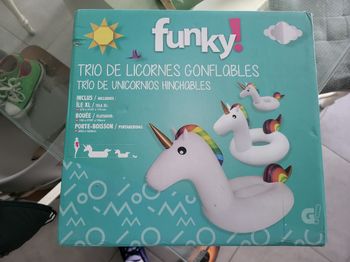 Lot de 3 licornes gonflables 