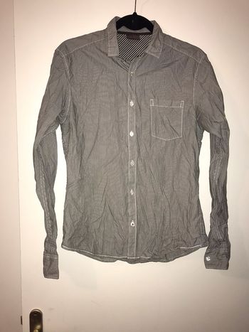 Chemise esprit taille M grise à rayures