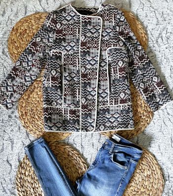 Veste à motifs Zara S/36