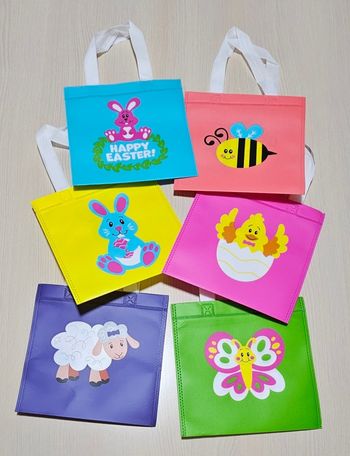 Lot de 6 sacs pour pâques