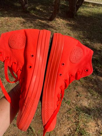 Converse 37,5  Toile orange vif   Excellent état